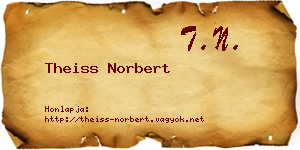 Theiss Norbert névjegykártya